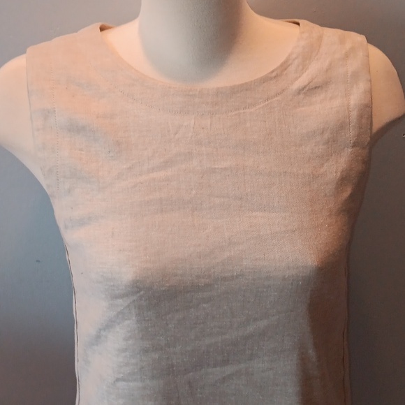 Theory Didianne Tierra linen blend sleeveless sheath dress - Picture 6 of 11